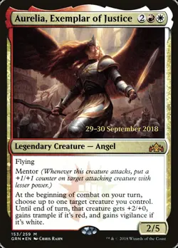 Aurelia, Exemplar of Justice [Guilds of Ravnica Prerelease Promos] - Image 1