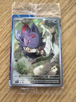 Pokemon TCG N's Zorua SVP189: Journey Together ETB Promo Card Sealed - Image 1