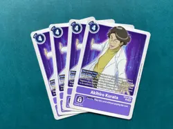 Akihiro Kurata EX10-066 Playset Sinister Order Digimon Card Game x4 - Image 1