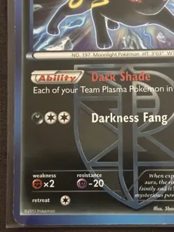 Pokemon TCG Umbreon Team Plasma 64/116 Plasma Freeze Reverse Holo Rare 2013 - Image 5