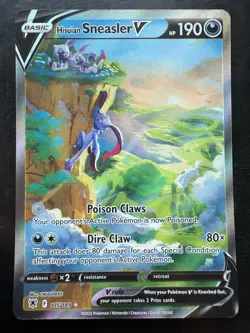 Pokemon Hisuian Sneasler V 175/189 Astral Radiance Ultra Rare (LP) - Image 1
