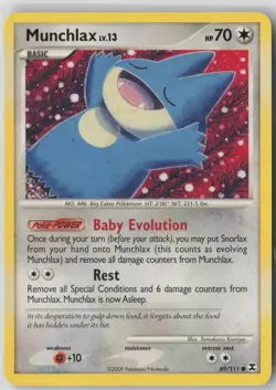 Munchlax 69/111 Common Rising Rivals Pokemon Lightly Played - Image 1