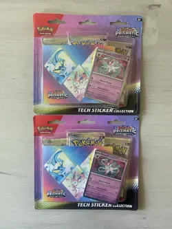 2X Pokemon Scarlet Violet: Prismatic Evolutions Tech Sticker Collection Sylveon - Image 1