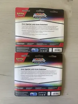2X Pokemon Scarlet Violet: Prismatic Evolutions Tech Sticker Collection Sylveon - Image 2