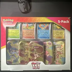 Pokemon Pokemon TCG Scarlet & Violet 151 Mini Tin Kit 5-Pack Booster - Image 2