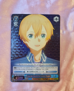 WeiB (Weiss) Schwarz Card Sword Art Online 10th For the World He Loves Eugeo SR - Image 1