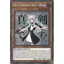 RA05-EN093 Sky Striker Ace - Raye Variant Art Starlight Rare 1st Edition YuGiOh - Image 1