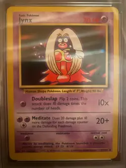 Jynx 31/102 Base Set Regular GRADED 9.5 Near Mint PGC Pokemon Card 1999 - Image 1
