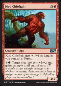 Kird Chieftain - Light Play MTG Magic 2015 Core Set - Image 1