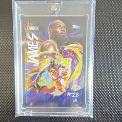 2025 Topps Chrome LeBron James Insert #23 Los Angeles Lakers NBA Card - Image 1