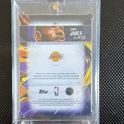 2025 Topps Chrome LeBron James Insert #23 Los Angeles Lakers NBA Card - Image 2