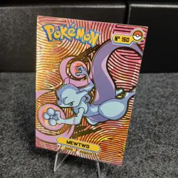 Mewtwo Gold Holo Card Pokemon Kanto Topps South America Peru Cards Tops - Image 1