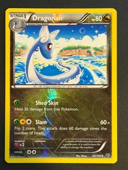 POKEMON CARD Dragonair Reverse Holo Roaring Skies 50/108 Near Mint Free P&P - Image 1
