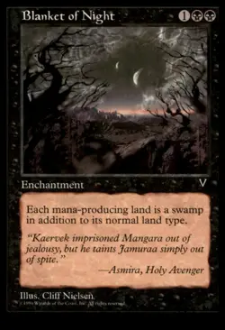 Blanket of Night Uncommon Visions Magic: The Gathering Lightly Played - Image 1