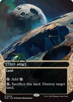 Strip Mine Borderless Edge of Eternities NM MTG - Image 1