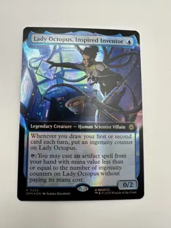 Lady Octopus, Inspired Inventor - Extended Art Foil R MTG Marvel's SpiderMan NM - Image 1