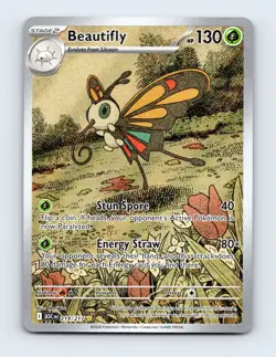 NM Beautifly 219/217 ME: Ascended Heroes Illustration Rare Pokemon Card - Image 1
