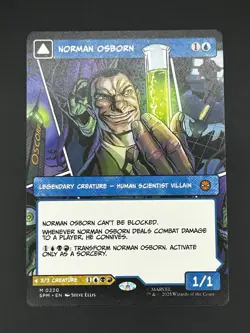 x1 Norman Osborn   Green Goblin - Borderless M MTG Marvel's Spider-Man - 0220 - Image 1