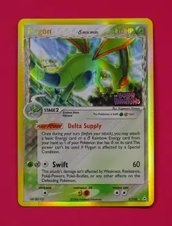Pokemon Flygon EX Holon Phantoms 2006 7/110 Delta Species Reverse Holo Rare NM - Image 2