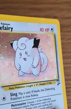 Pokemon TCG - Clefairy 6/130 Base Set 2 Holo Rare - WOTC 1999 - LP - Image 4