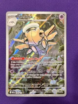 Shedinja 144/132 Me01: Mega Evolution Holo Pokemon TCG Illustration Rare NM/M - Image 1