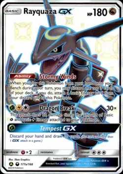 Rayquaza GX 177a/168 Holo P Pokemon Alternate Art Promos - Image 1