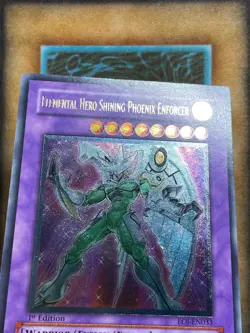Yugioh Elemental Hero Shining Phoenix Enforcer EOJ-EN033 Ultimate Rare 1st Ed NM - Image 2