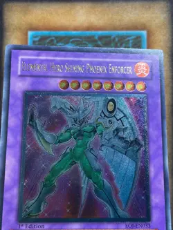 Yugioh Elemental Hero Shining Phoenix Enforcer EOJ-EN033 Ultimate Rare 1st Ed NM - Image 3