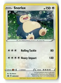 Pokemon Card Snorlax - Holo LP SWSH: Sword & Shield Promo Cards SWSH032 - Image 1
