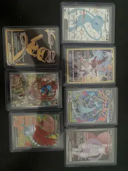 Pokemon TCG X7 Card Bundle Near Mint Full Arts Rare Cards No Dupes - Image 2