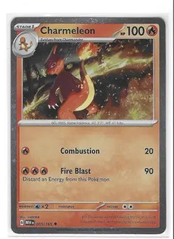 Charmeleon - SV: Scarlet & Violet 151 Pokemon Card No. 005/165 Promo Fire - Image 1