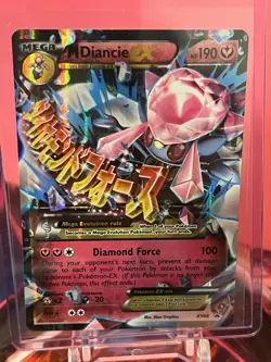 Pokemon TCG M Diancie EX XY44 Black Star Promo Holo Card DMG - Image 1