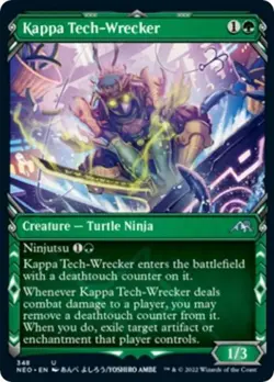 Kappa Tech-Wrecker (Showcase) -Foil Near Mint MTG Kamigawa: Neon Dynasty - Image 1