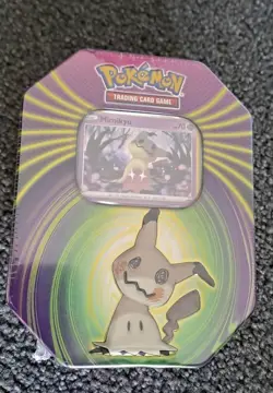 Pokemon TCG: Mighty Mysterious Tin Mimikyu New Factory Sealed 2021 (3x Boosters) - Image 1