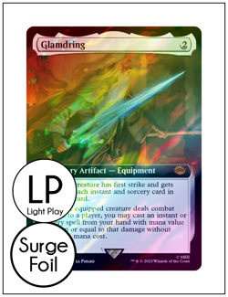 Glamdring, Extended Art Surge Foil 0787, Lord of the Rings, Magic MTG LP Light P - Image 1