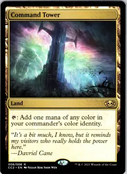 Command Tower 8 Rare Commander Collection: Black Magic: The Gathering LP - Image 1