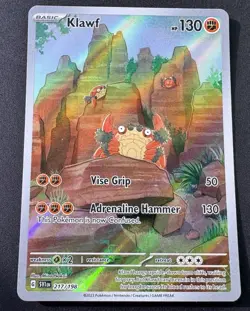 Pokemon TCG Klawf Illustration Rare SV01: Scarlet & Violet Base Set 217/198 NM - Image 1