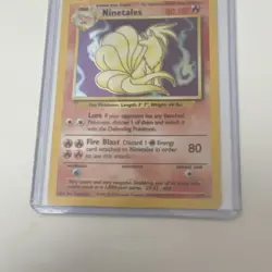 Pokemon TCG Ninetales 012/102 Holo Rare English 80 HP - Base Set Ken Sugimori - Image 3
