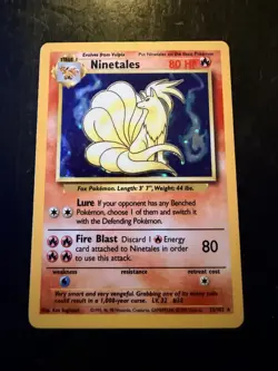 Ninetales 012/102 Base Set Holo Rare Pokemon TCG The Pokemon Company English - Image 1