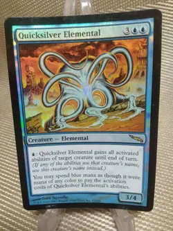 Mirrodin Foil Mercury Spirit English 1 note MTG - Image 1