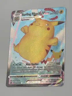 Pokemon TCG Surfing Pikachu VMAX Holo Ultra Rare Card 009/025 Celebrations - Image 4