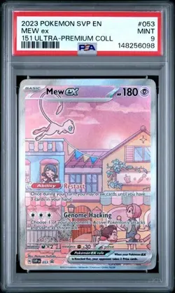 Mew EX SVP 053 Pokemon 151 Ultra Premium Collection Black Star Promo Card PSA 9 - Image 1