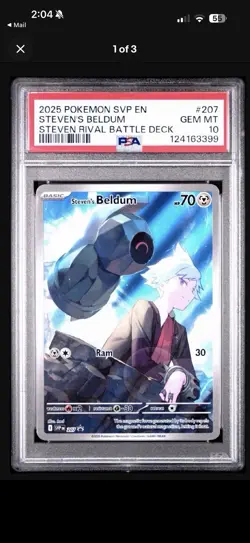 Steven's Beldum 207 Sv: Scarlet & Violet Promo Cards Holo (PSA 10) - Image 1