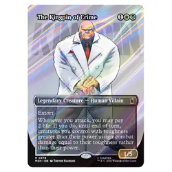 MTG Marvel Super Heroes The Kingpin of Crime Borderless Logo Card 0374 Non-Foil - Image 1