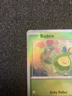 Pokemon TCG Budew 004/131 Sv Prismatic Evolutions Poke Ball Pattern ERROR CARD - Image 2