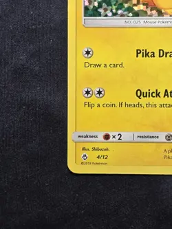 Pikachu 4/12 McDonalds Promo 2018 Confetti Holo Rare Pokemon Card TCG LP - Image 4