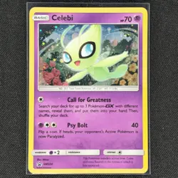 Celebi - SM224 - Cosmos Holo - Black Star Promo - S&M - Pokemon Card - LP - Image 1