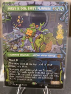 Mikey and Don Party Planners - Showcase - Teenage Mutant Ninja Turtles - MtG- NM - Image 1