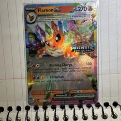 Pokemon Sv: Prismatic Evolutions FLAREON EX TERA 014/131 DOUBLE RARE HOLO 270 HP - Image 1