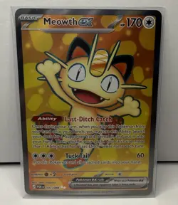 Meowth ex 107/088 Ultra Rare Perfect Order Pokemon Holo Near Mint - Image 1